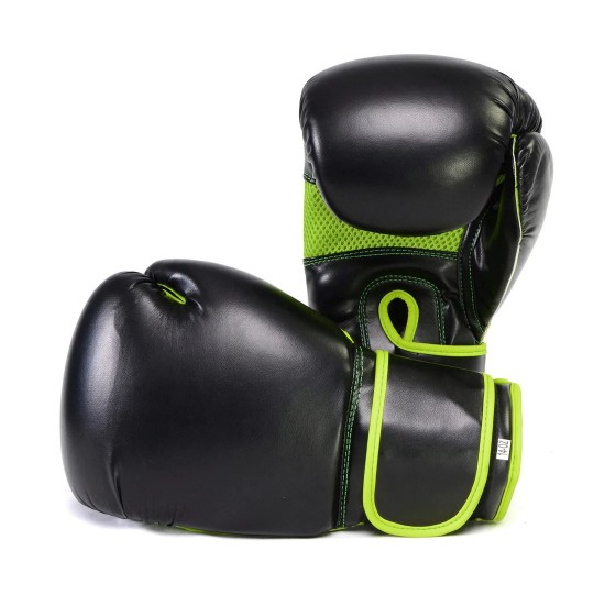 Gel Boxing Kickboxing Punching Bag Gloves-BLK/GREEN Gel Boxing Kickboxing Punching Bag Gloves-BLK/GREEN