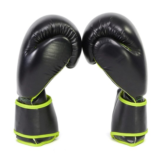 Gel Boxing Kickboxing Punching Bag Gloves-BLK/GREEN Gel Boxing Kickboxing Punching Bag Gloves-BLK/GREEN