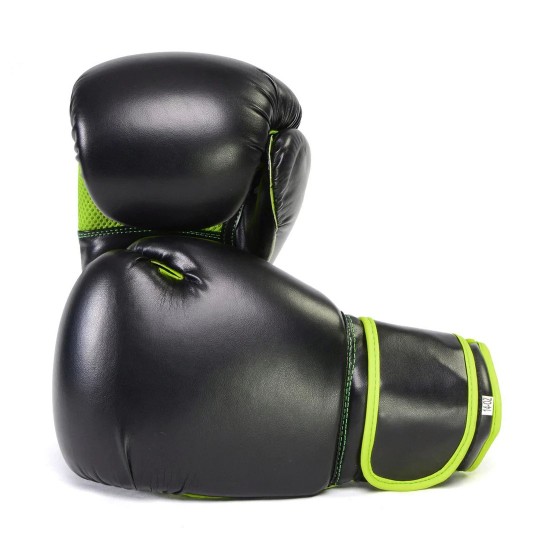 Gel Boxing Kickboxing Punching Bag Gloves-BLK/GREEN Gel Boxing Kickboxing Punching Bag Gloves-BLK/GREEN