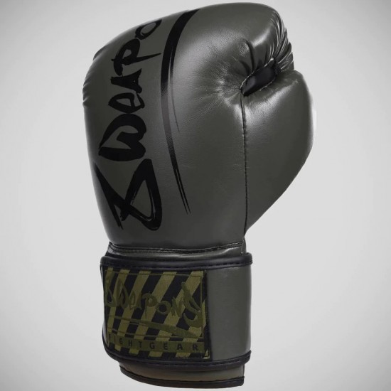 Olive/Black 8 Weapons Unlimited Boxing Gloves Olive/Black 8 Weapons Unlimited Boxing Gloves