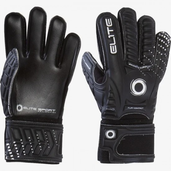 Elite Warrior Jr Goalkeeper Gloves - Black Elite Warrior Jr Goalkeeper Gloves - Black