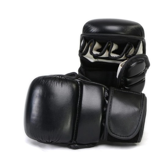 MMA Hybrid Sparring Gloves-BLACK MMA Hybrid Sparring Gloves-BLACK