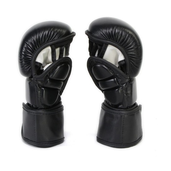 MMA Hybrid Sparring Gloves-BLACK MMA Hybrid Sparring Gloves-BLACK