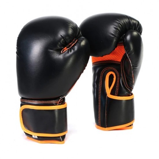 Gel Boxing Kickboxing Punching Bag Gloves-BLK/ORANGE Gel Boxing Kickboxing Punching Bag Gloves-BLK/ORANGE