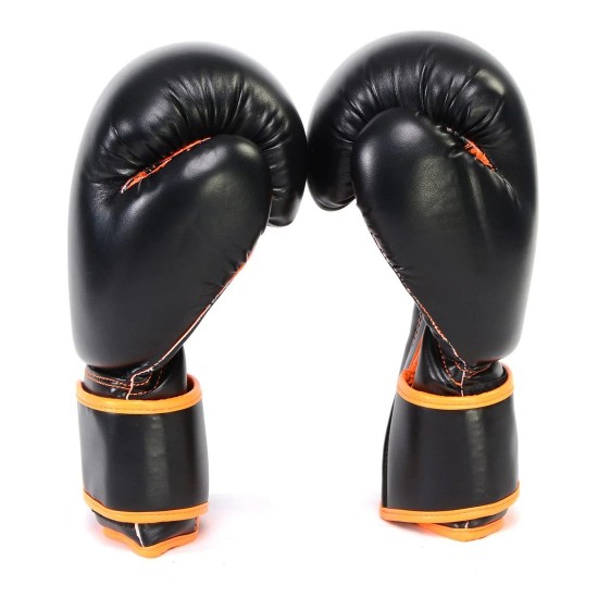 Gel Boxing Kickboxing Punching Bag Gloves-BLK/ORANGE Gel Boxing Kickboxing Punching Bag Gloves-BLK/ORANGE