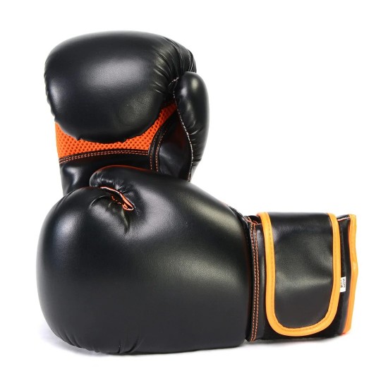 Gel Boxing Kickboxing Punching Bag Gloves-BLK/ORANGE Gel Boxing Kickboxing Punching Bag Gloves-BLK/ORANGE