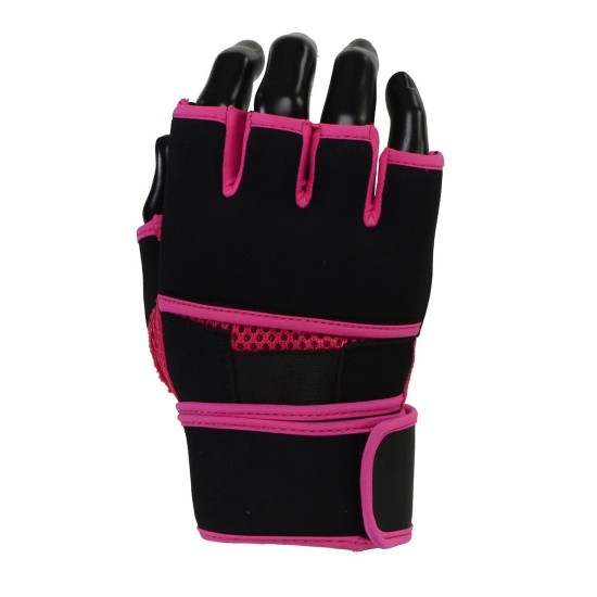 Gel Boxing MMA Kickboxing Cross Training Handwrap Gloves-BLK/PINK Gel Boxing MMA Kickboxing Cross Training Handwrap Gloves-BLK/PINK
