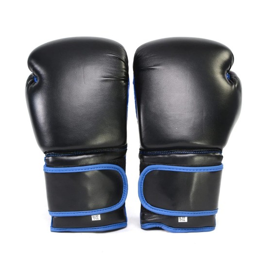 Gel Boxing Kickboxing Punching Bag Gloves-BLK/BLUE Gel Boxing Kickboxing Punching Bag Gloves-BLK/BLUE