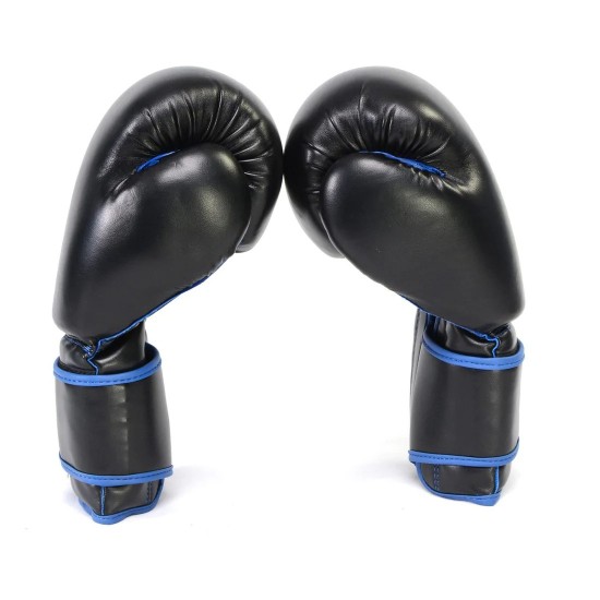 Gel Boxing Kickboxing Punching Bag Gloves-BLK/BLUE Gel Boxing Kickboxing Punching Bag Gloves-BLK/BLUE