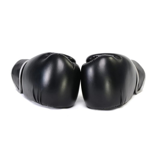 Gel Boxing Kickboxing Punching Bag Gloves-BLK/SILVER Gel Boxing Kickboxing Punching Bag Gloves-BLK/SILVER