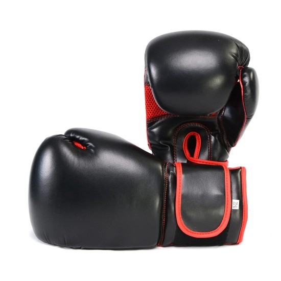 Gel Boxing Kickboxing Punching Bag Gloves-BLK/RED KS2208 Gel Boxing Kickboxing Punching Bag Gloves-BLK/RED KS2208