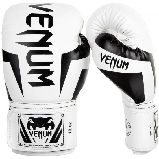 White-Black Venum Elite Boxing Gloves White-Black Venum Elite Boxing Gloves