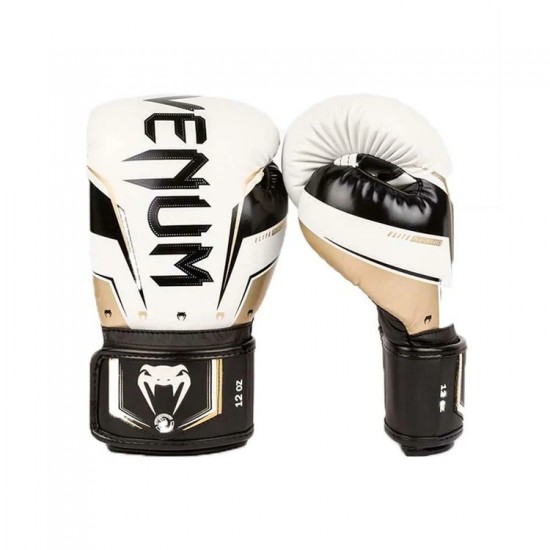 White Venum Elite Evo Boxing Gloves White Venum Elite Evo Boxing Gloves