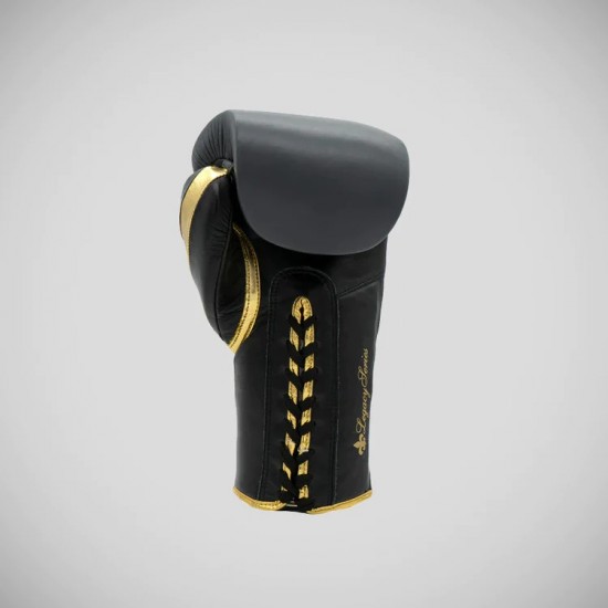 Gunmetal Ringside Legacy Series Lace Boxing Gloves Gunmetal Ringside Legacy Series Lace Boxing Gloves
