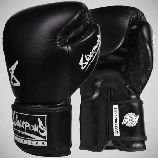 Black/White 8 Weapons Pure Boxing Gloves Black/White 8 Weapons Pure Boxing Gloves