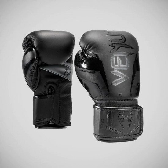 Black/Black Venum Elite Evo Boxing Gloves Black/Black Venum Elite Evo Boxing Gloves