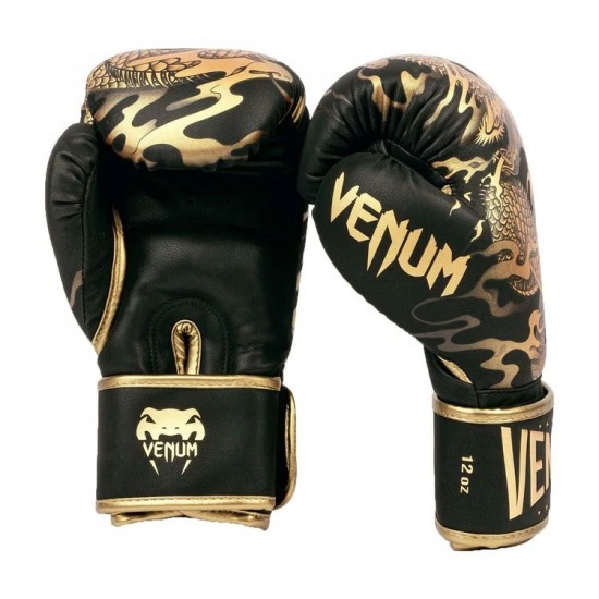 Black-Bronze Venum Dragon's Flight Boxing Gloves Black-Bronze Venum Dragon's Flight Boxing Gloves