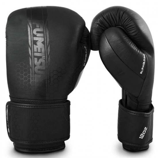 Black on Black Fumetsu Alpha Pro Boxing Gloves Black on Black Fumetsu Alpha Pro Boxing Gloves