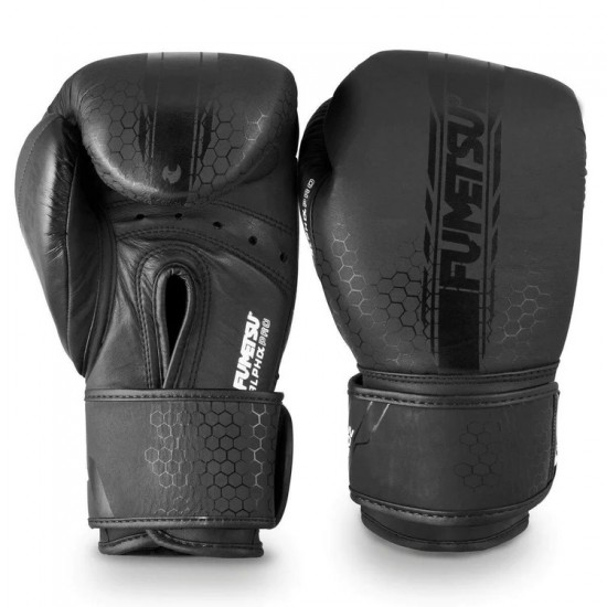 Black on Black Fumetsu Alpha Pro Boxing Gloves Black on Black Fumetsu Alpha Pro Boxing Gloves