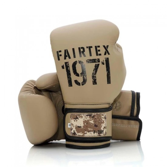 Brown Fairtex BGV25 F-Day 2 Desert Boxing Gloves Brown Fairtex BGV25 F-Day 2 Desert Boxing Gloves