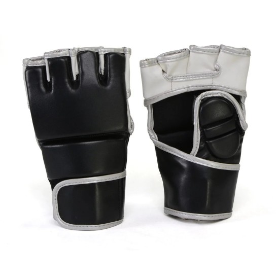 MMA Grappling Gloves-BLK/SILVER KS 2398 MMA Grappling Gloves-BLK/SILVER KS 2398