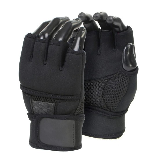 Gel Boxing MMA Kickboxing Cross Training Handwrap Gloves-BLACK KS 2402 Gel Boxing MMA Kickboxing Cross Training Handwrap Gloves-BLACK KS 2402