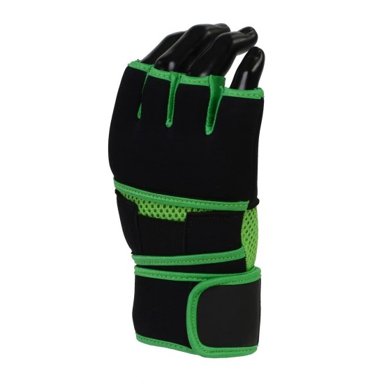X-Fitness XF3000 Gel Boxing MMA Kickboxing Cross Training Handwrap Gloves-BLK/GREEN X-Fitness XF3000 Gel Boxing MMA Kickboxing Cross Training Handwrap Gloves-BLK/GREEN