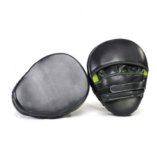 Curved Boxing MMA Punching Mitts-BLK/GREEN KS 2414 Curved Boxing MMA Punching Mitts-BLK/GREEN KS 2414