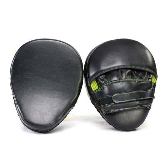 Curved Boxing MMA Punching Mitts-BLK/GREEN KS 2414 Curved Boxing MMA Punching Mitts-BLK/GREEN KS 2414
