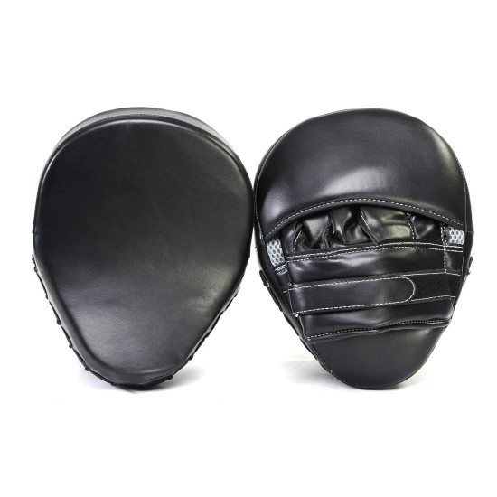 Curved Boxing MMA Punching Mitts-BLK/SILVER KS 2416 Curved Boxing MMA Punching Mitts-BLK/SILVER KS 2416