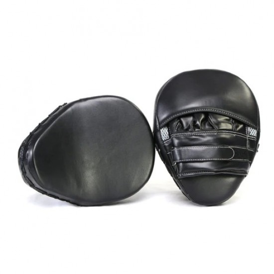 Curved Boxing MMA Punching Mitts-BLK/SILVER KS 2416 Curved Boxing MMA Punching Mitts-BLK/SILVER KS 2416