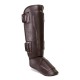 Brown Muay Thai Kickboxing Shin Guards KS 2420 Brown Muay Thai Kickboxing Shin Guards KS 2420