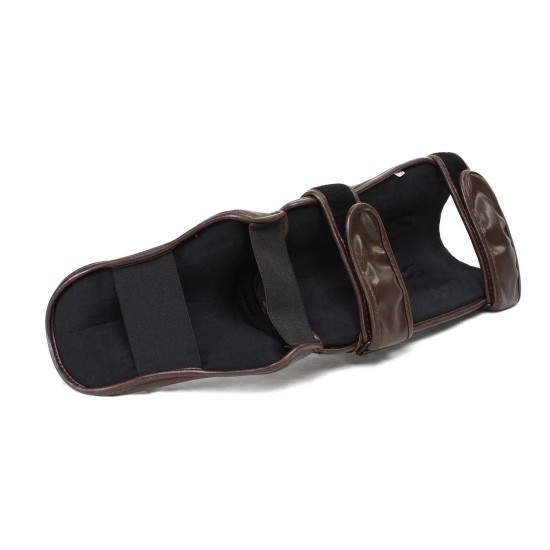 Brown Muay Thai Kickboxing Shin Guards KS 2420 Brown Muay Thai Kickboxing Shin Guards KS 2420