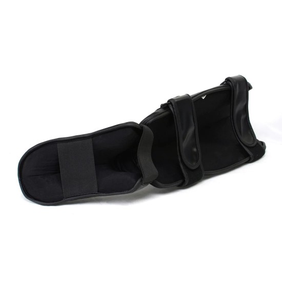 Black and Silver Hybrid Kickboxing MMA Shin Guards KS 2423 Black and Silver Hybrid Kickboxing MMA Shin Guards KS 2423