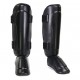 Black and Silver Hybrid Kickboxing MMA Shin Guards KS 2423 Black and Silver Hybrid Kickboxing MMA Shin Guards KS 2423