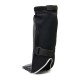 Black and Silver Hybrid Kickboxing MMA Shin Guards KS 2423 Black and Silver Hybrid Kickboxing MMA Shin Guards KS 2423