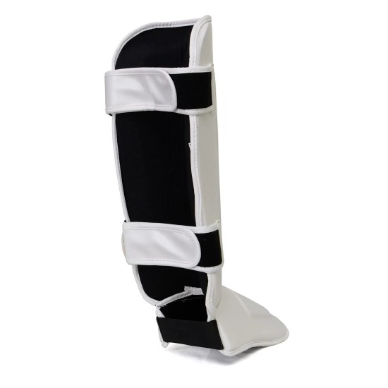 White Muay Thai Kickboxing Shin Guards KS 2424 White Muay Thai Kickboxing Shin Guards KS 2424