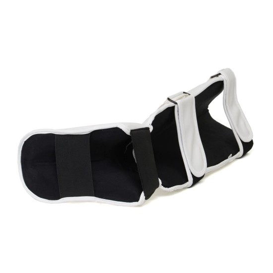 White Muay Thai Kickboxing Shin Guards KS 2424 White Muay Thai Kickboxing Shin Guards KS 2424
