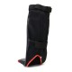 Black and Red Hybrid Kickboxing MMA Shin Guards KS 2425 Black and Red Hybrid Kickboxing MMA Shin Guards KS 2425
