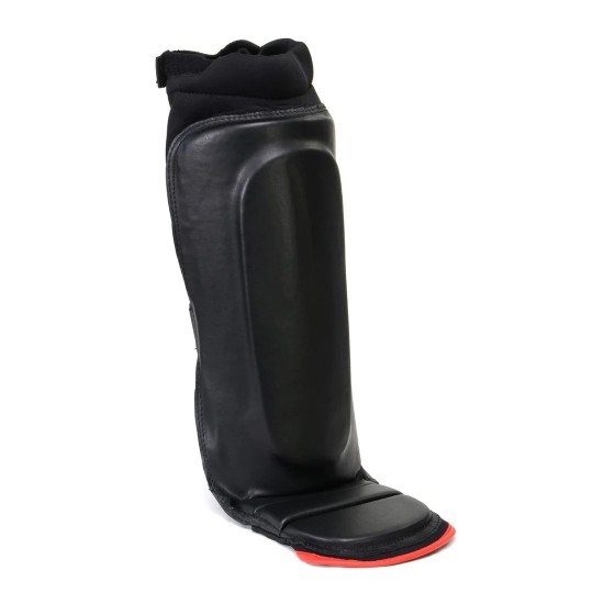 Black and Red Hybrid Kickboxing MMA Shin Guards KS 2425 Black and Red Hybrid Kickboxing MMA Shin Guards KS 2425