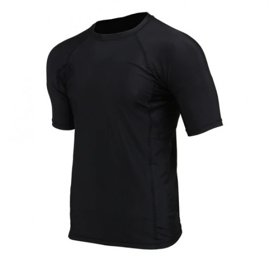 Men's Black Short Sleeve Compression Rash Guard Athletic Shirt- MMA, BJJ, Wrestling, Cross Training KS 2431 Men's Black Short Sleeve Compression Rash Guard Athletic Shirt- MMA, BJJ, Wrestling, Cross Training KS 2431