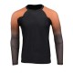 Men's Black and Brown Long Sleeve Compression Rash Guard Men's Black and Brown Long Sleeve Compression Rash Guard