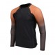 Men's Black and Brown Long Sleeve Compression Rash Guard Men's Black and Brown Long Sleeve Compression Rash Guard