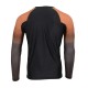 Men's Black and Brown Long Sleeve Compression Rash Guard Men's Black and Brown Long Sleeve Compression Rash Guard