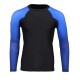 Men's Black and Blue Long Sleeve Compression Rash Guard Athletic Shirt- MMA, BJJ, Wrestling, Cross Training Men's Black and Blue Long Sleeve Compression Rash Guard Athletic Shirt- MMA, BJJ, Wrestling, Cross Training