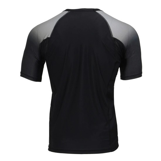 Men's Black and Grey Short Sleeve Compression Rash Guard Athletic Shirt- MMA, BJJ, Wrestling, Cross Training Men's Black and Grey Short Sleeve Compression Rash Guard Athletic Shirt- MMA, BJJ, Wrestling, Cross Training