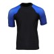 Men's Black and Blue Short Sleeve Compression Rash Guard Athletic Shirt- MMA, BJJ, Wrestling, Cross Training Men's Black and Blue Short Sleeve Compression Rash Guard Athletic Shirt- MMA, BJJ, Wrestling, Cross Training