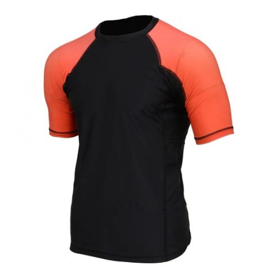 Men's Black and Red Short Sleeve Compression Rash Guard Athletic Shirt- MMA, BJJ, Wrestling, Cross Training Men's Black and Red Short Sleeve Compression Rash Guard Athletic Shirt- MMA, BJJ, Wrestling, Cross Training