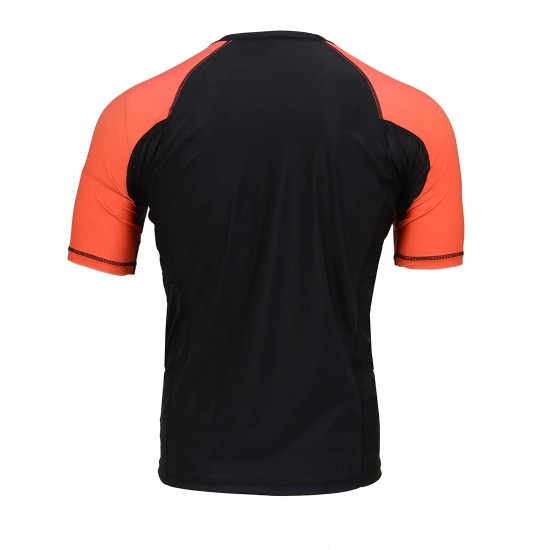 Men's Black and Red Short Sleeve Compression Rash Guard Athletic Shirt- MMA, BJJ, Wrestling, Cross Training Men's Black and Red Short Sleeve Compression Rash Guard Athletic Shirt- MMA, BJJ, Wrestling, Cross Training