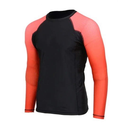 Men's Black and Red Long Sleeve Compression Rash Guard Athletic Shirt- MMA, BJJ, Wrestling, Cross Training Men's Black and Red Long Sleeve Compression Rash Guard Athletic Shirt- MMA, BJJ, Wrestling, Cross Training